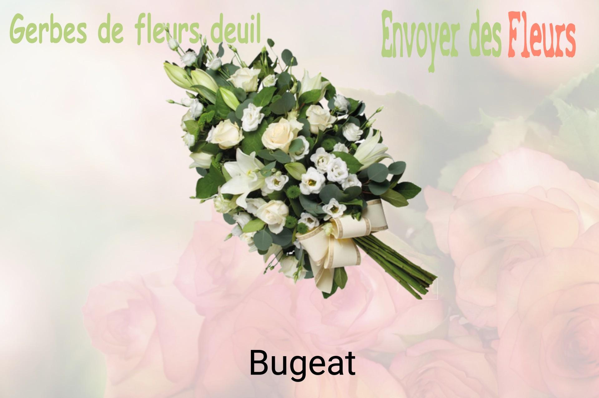 Gerbe de fleurs de deuil livrée à Bugeat